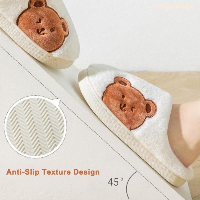 Plush Memory Foam Winter House Slippers for Indoor Home Comfort