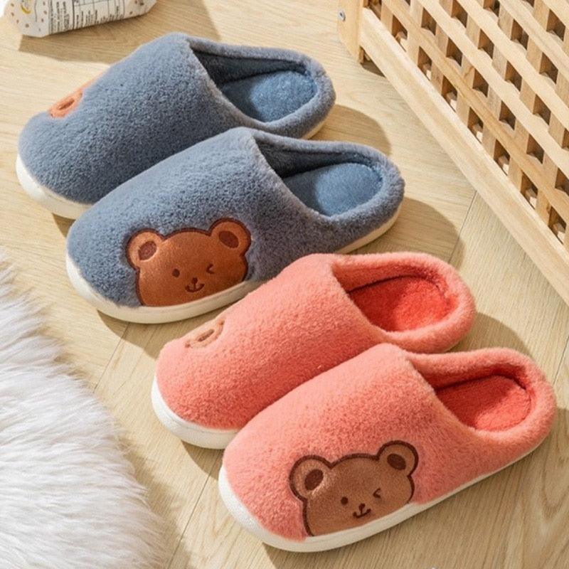 Plush Memory Foam Winter House Slippers for Indoor Home Comfort