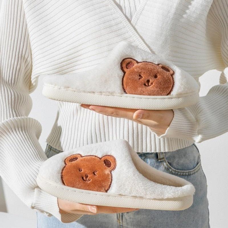Plush Memory Foam Winter House Slippers for Indoor Home Comfort