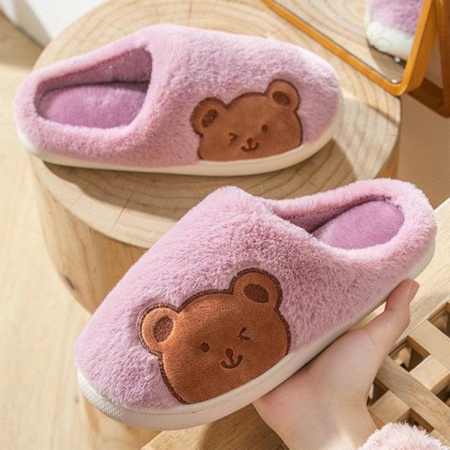 Plush Memory Foam Winter House Slippers for Indoor Home Comfort