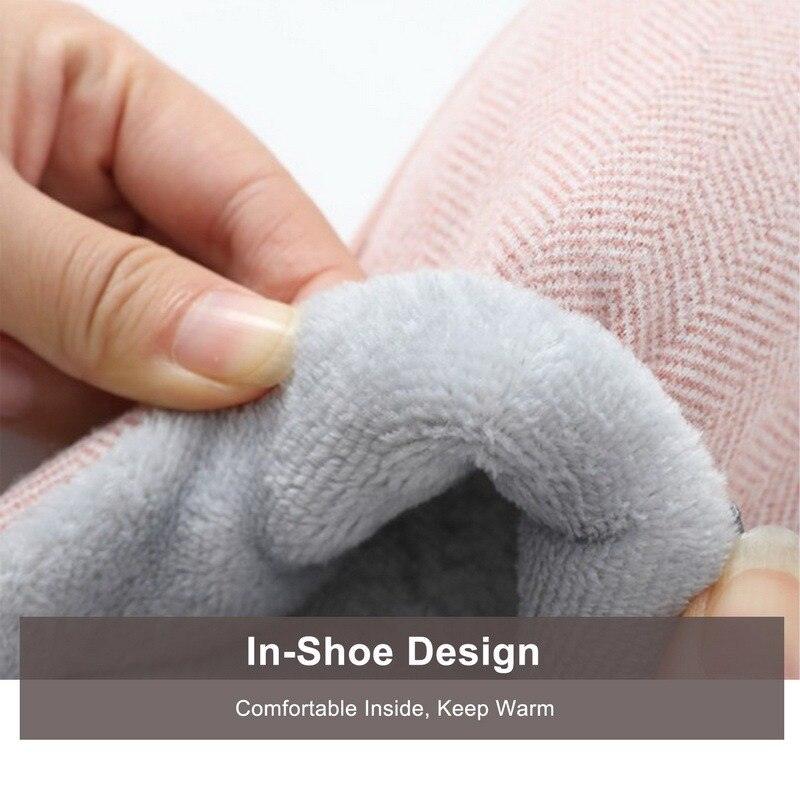 Plush Memory Foam Winter House Slippers for Indoor Home Comfort