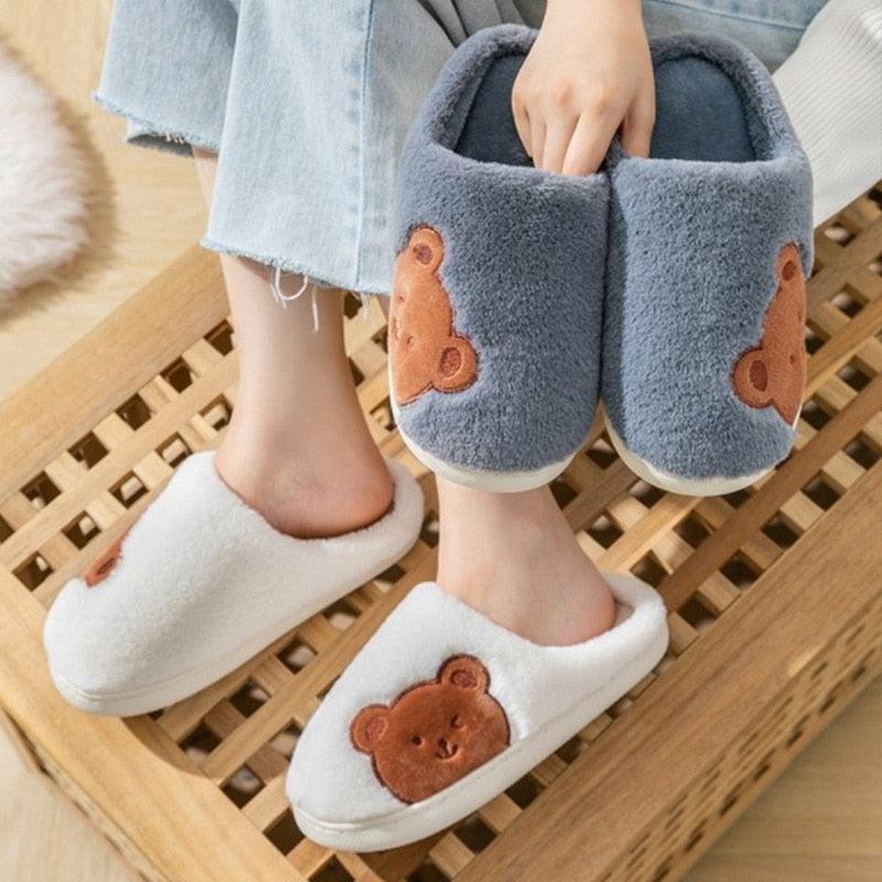 Plush Memory Foam Winter House Slippers for Indoor Home Comfort