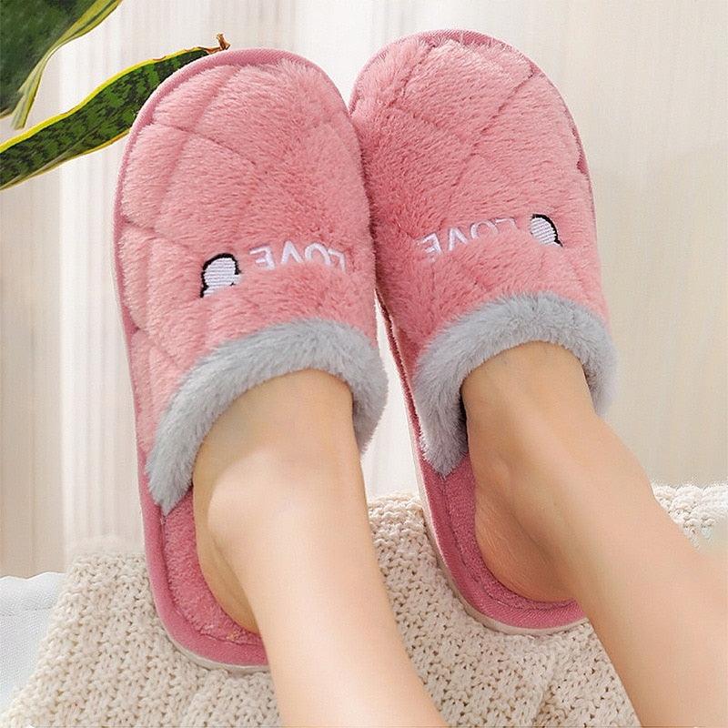 Plush Memory Foam Winter House Slippers for Indoor Home Comfort