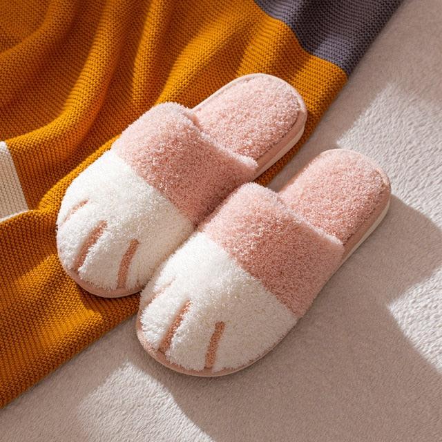 Women’s Plush Memory Foam Cat Slippers – Cozy Warm Indoor House Shoes
