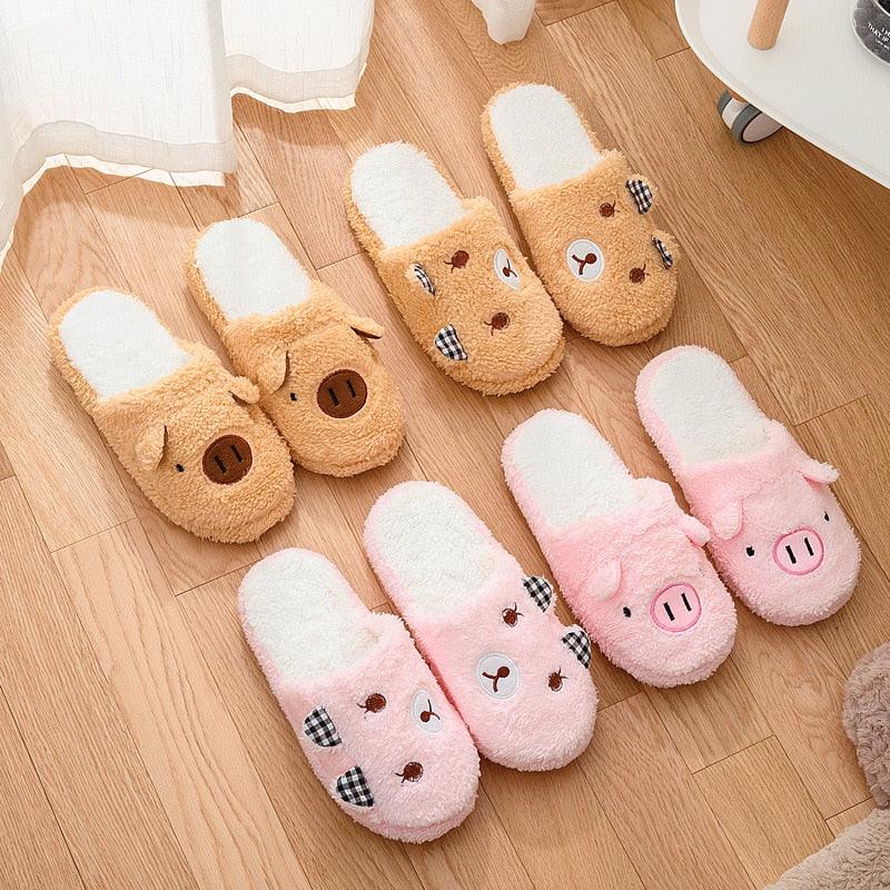 Women’s Plush Memory Foam Cat Slippers – Cozy Warm Indoor House Shoes