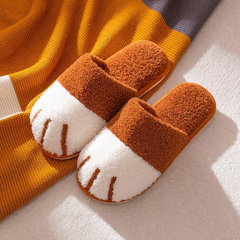 Women’s Plush Memory Foam Cat Slippers – Cozy Warm Indoor House Shoes