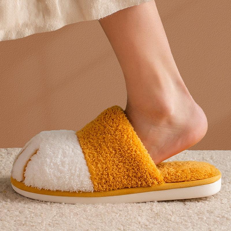Women’s Plush Memory Foam Cat Slippers – Cozy Warm Indoor House Shoes