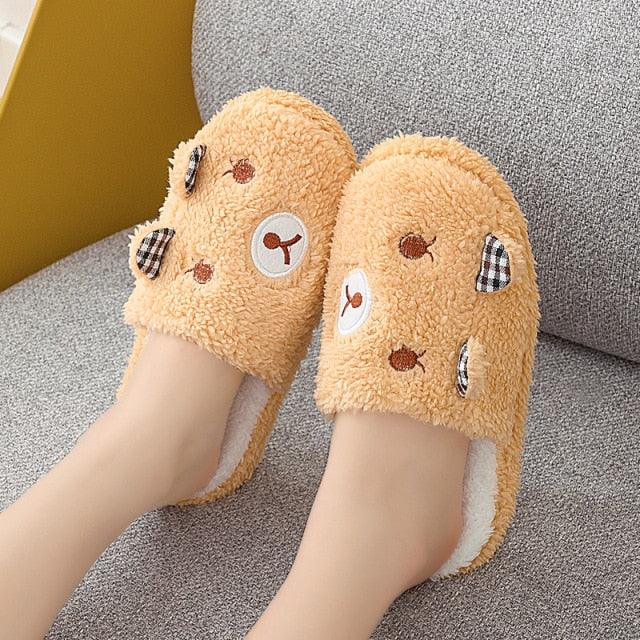 Women’s Plush Memory Foam Cat Slippers – Cozy Warm Indoor House Shoes