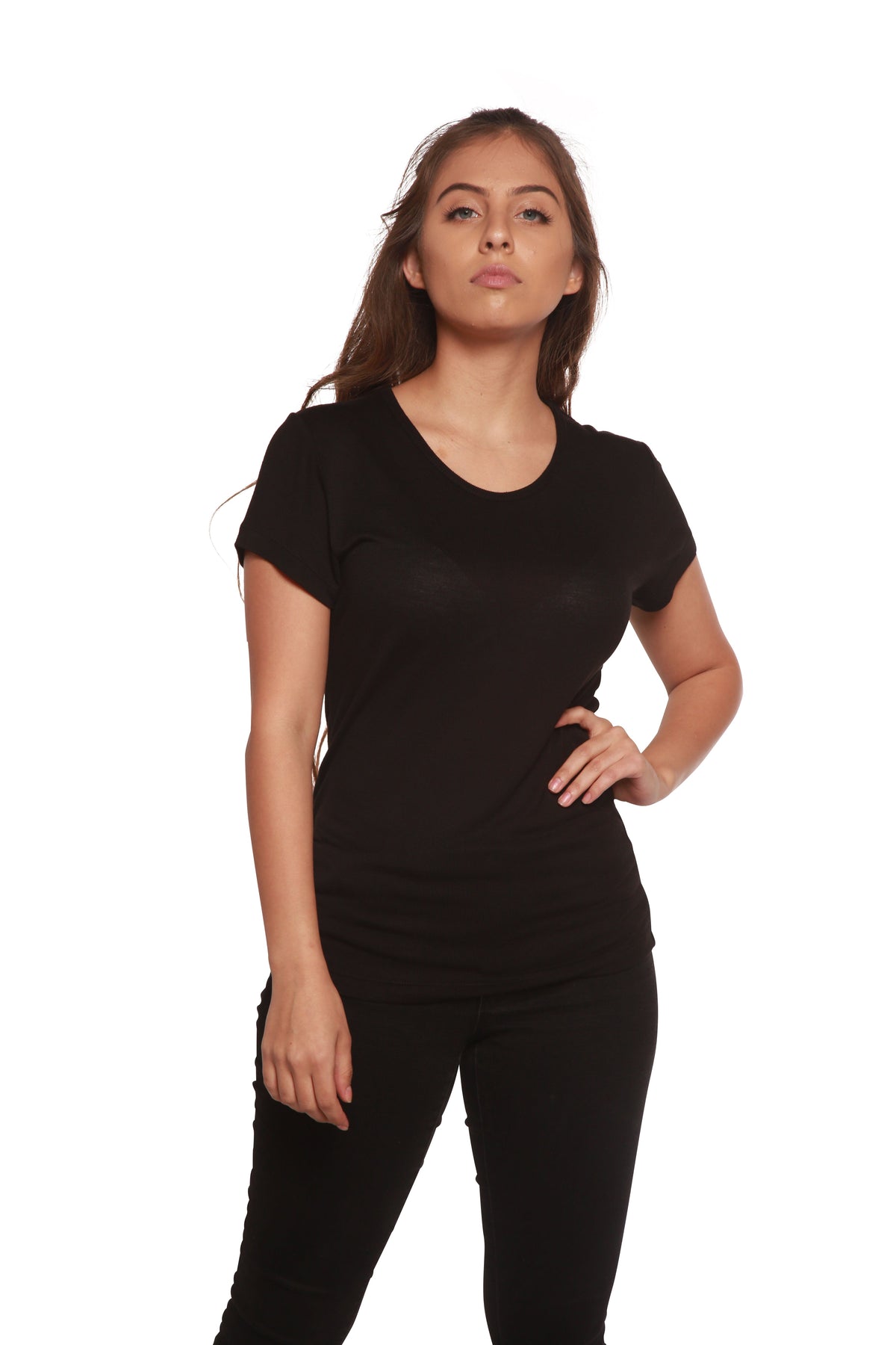 Women's Bamboo Viscose Scoop Neck T-Shirt