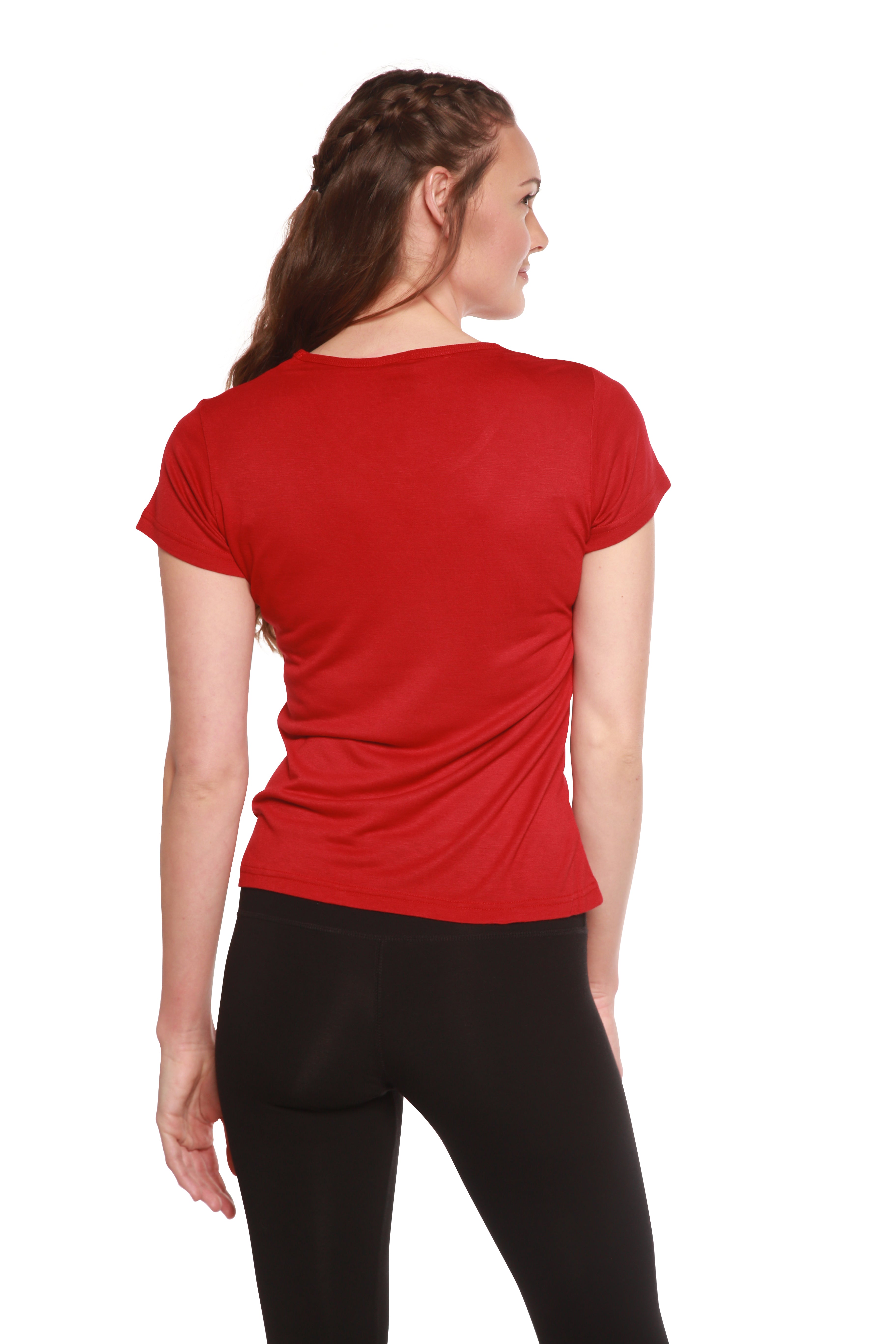 Women's Bamboo Viscose Scoop Neck T-Shirt