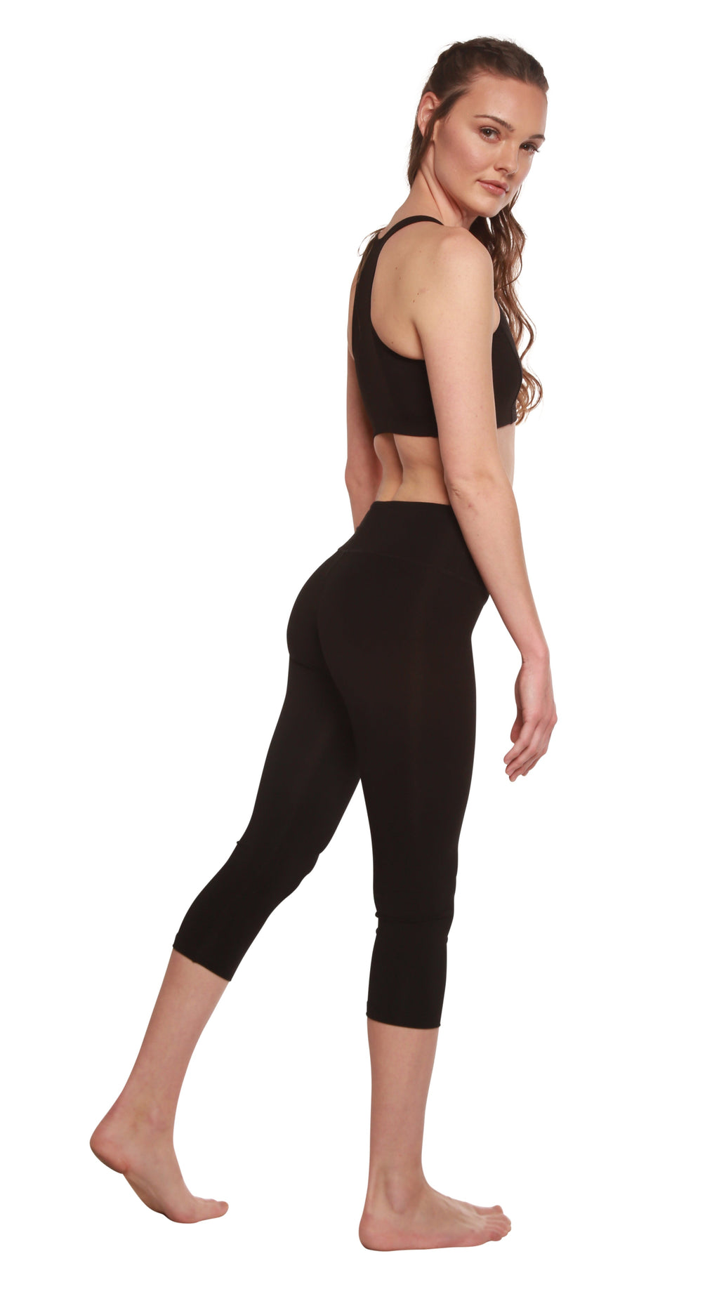 Women's Bamboo Viscose Capri Leggings