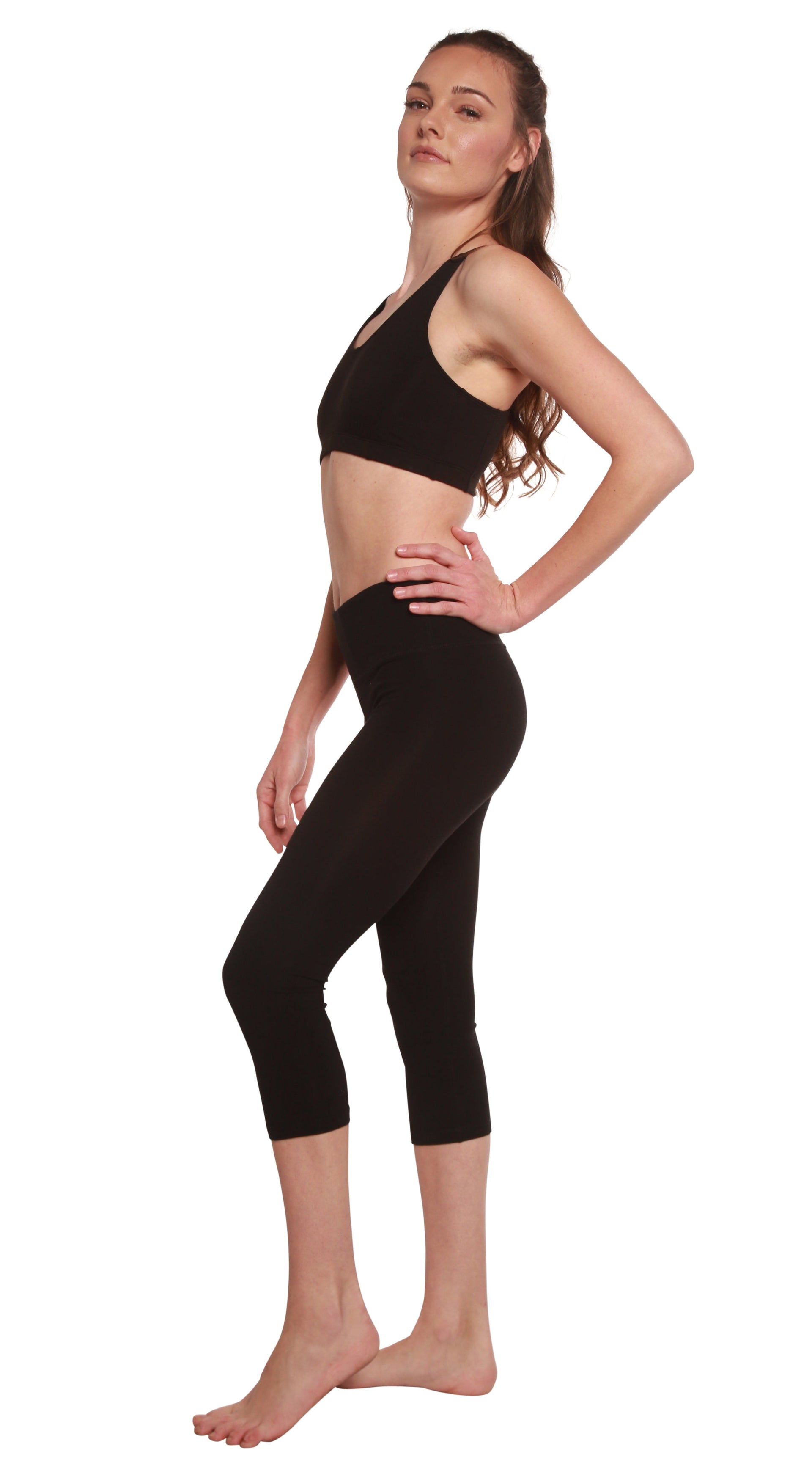 Women's Bamboo Viscose Capri Leggings