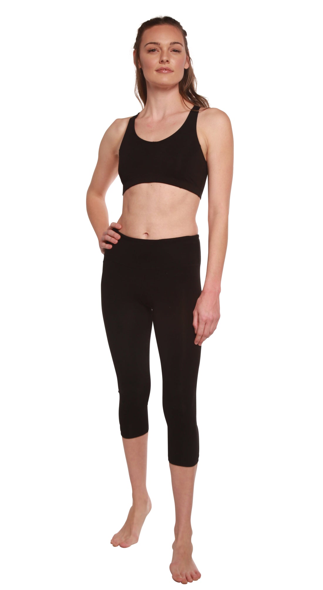 Women's Bamboo Viscose Capri Leggings