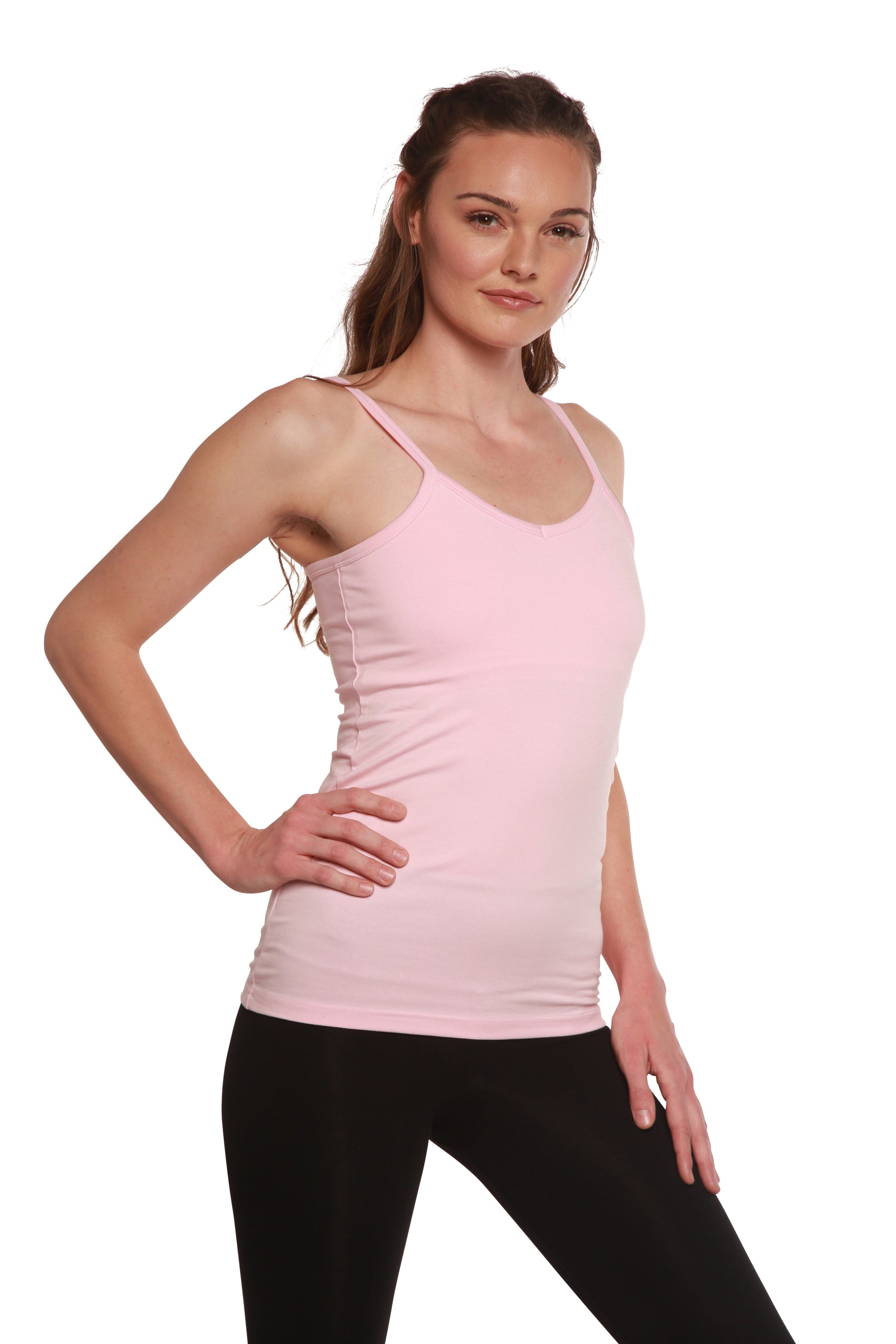 Women's Bamboo Cotton Camisole with Shelf Bra