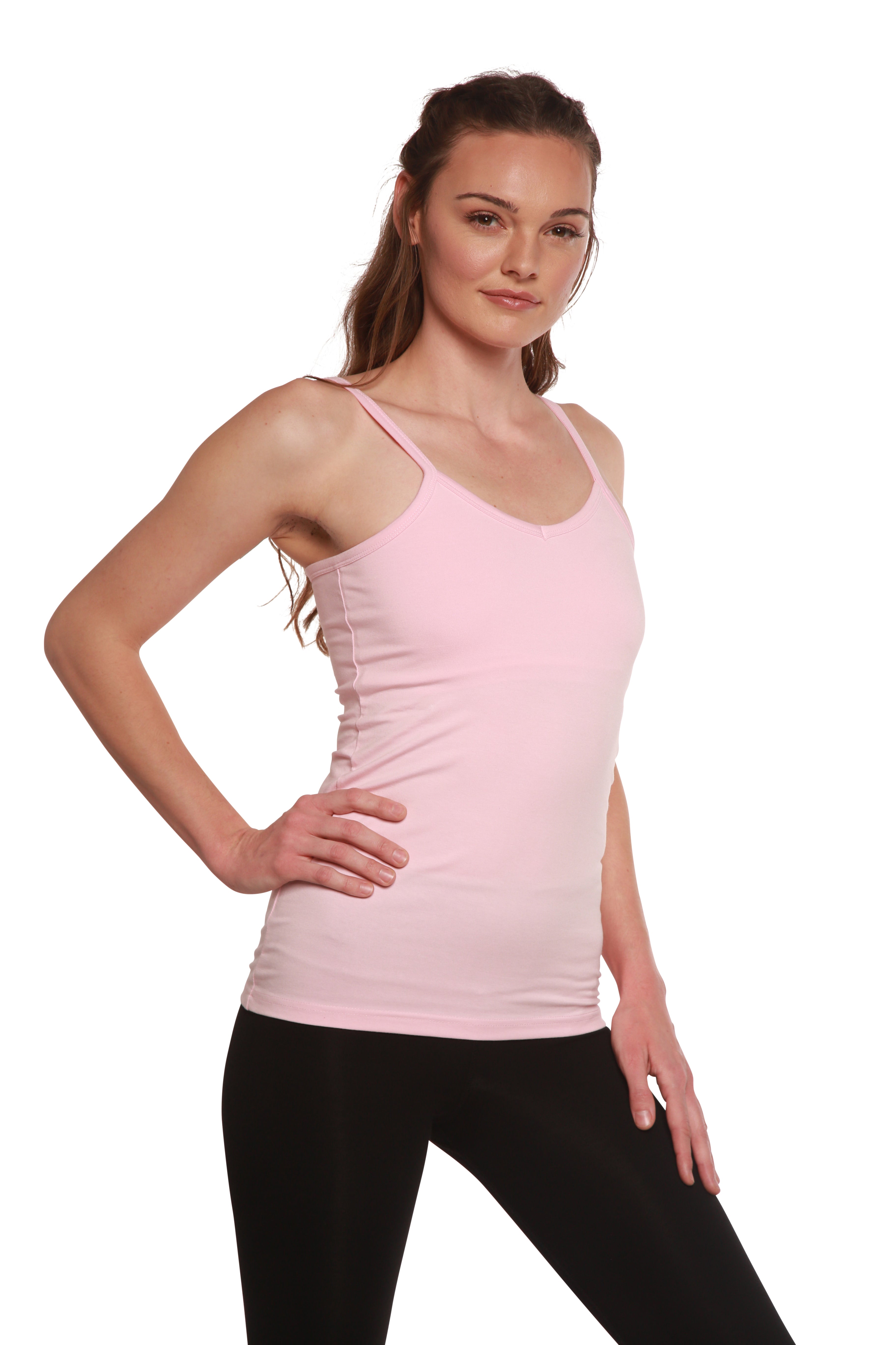 Women's Bamboo Cotton Camisole with Shelf Bra