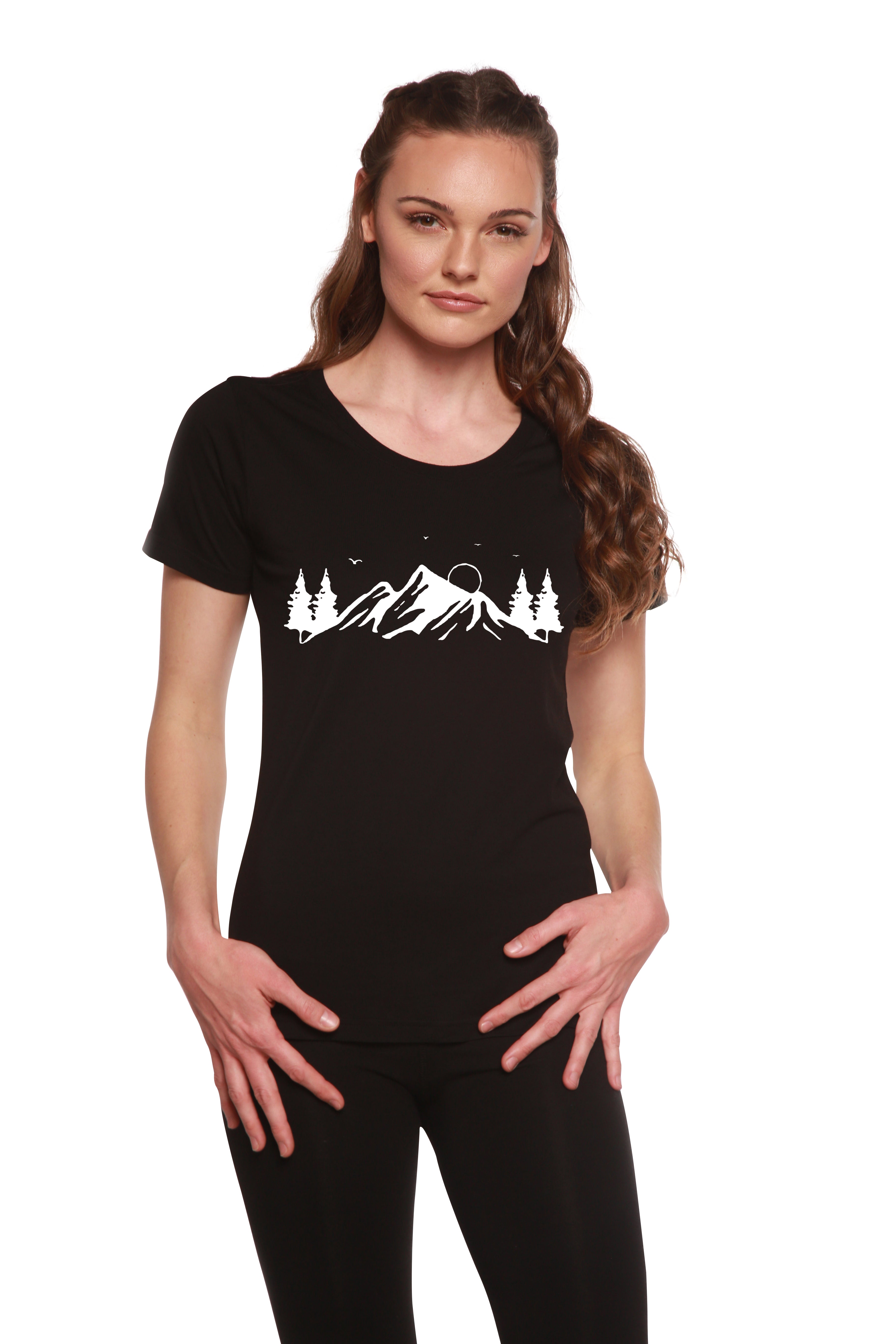 Women's Bamboo Cotton Scoop Neck Tee