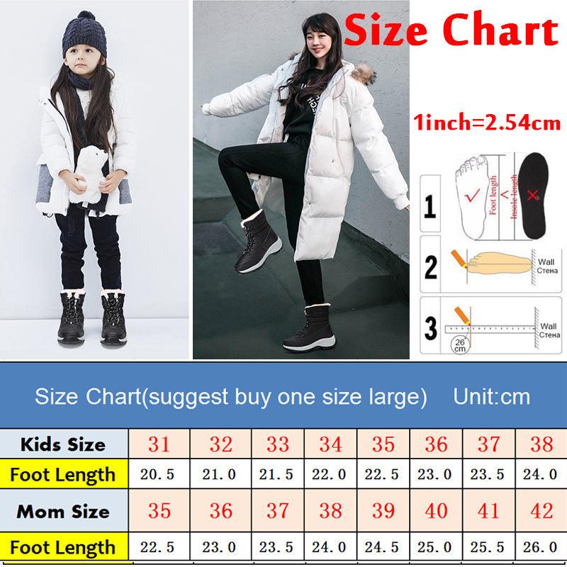Women’s Waterproof Leather Winter Hiking Boots – Fur Lined Warm