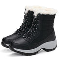 Women’s Waterproof Leather Winter Hiking Boots – Fur Lined Warm