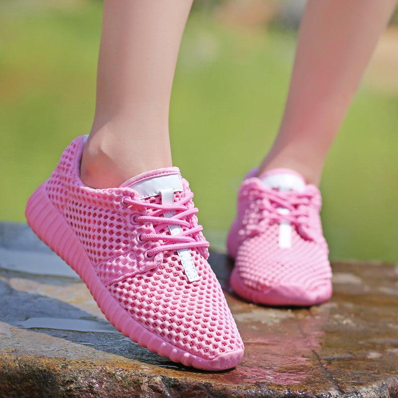 Women’s Lightweight Mesh Walking Sneakers – Comfortable Casual Shoes