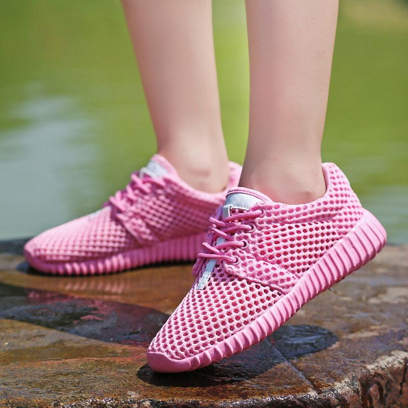 Women’s Lightweight Mesh Walking Sneakers – Comfortable Casual Shoes