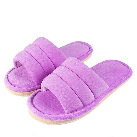 Women’s Plush Faux Fur Slippers with Memory Foam & Soft EVA Sole