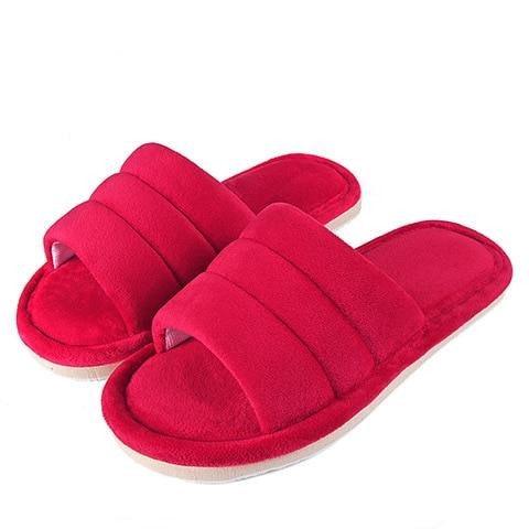 Women’s Plush Faux Fur Slippers with Memory Foam & Soft EVA Sole
