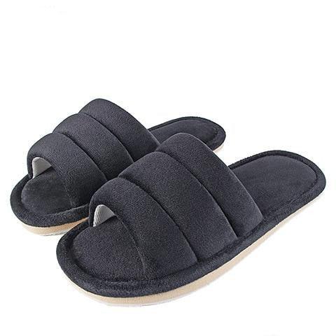 Women’s Plush Faux Fur Slippers with Memory Foam & Soft EVA Sole
