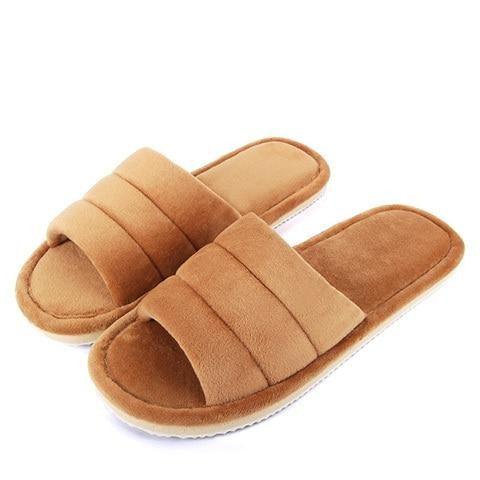 Women’s Plush Faux Fur Slippers with Memory Foam & Soft EVA Sole