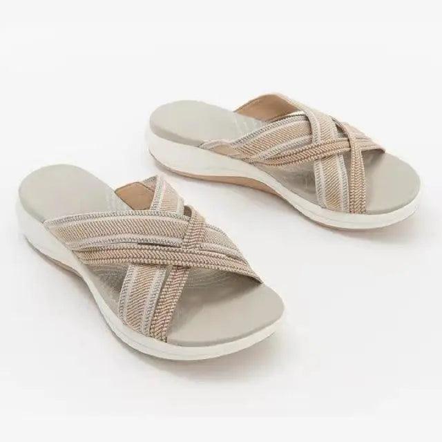 Women's Summer Retro Flat Sandals Minimalist Casual Beach Slides