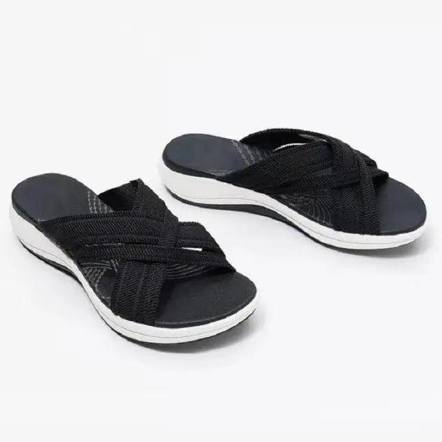 Women's Summer Retro Flat Sandals Minimalist Casual Beach Slides