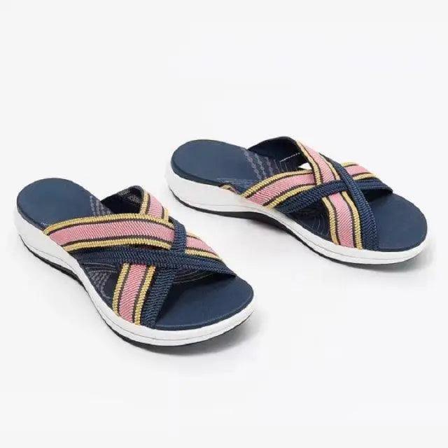 Women's Summer Retro Flat Sandals Minimalist Casual Beach Slides
