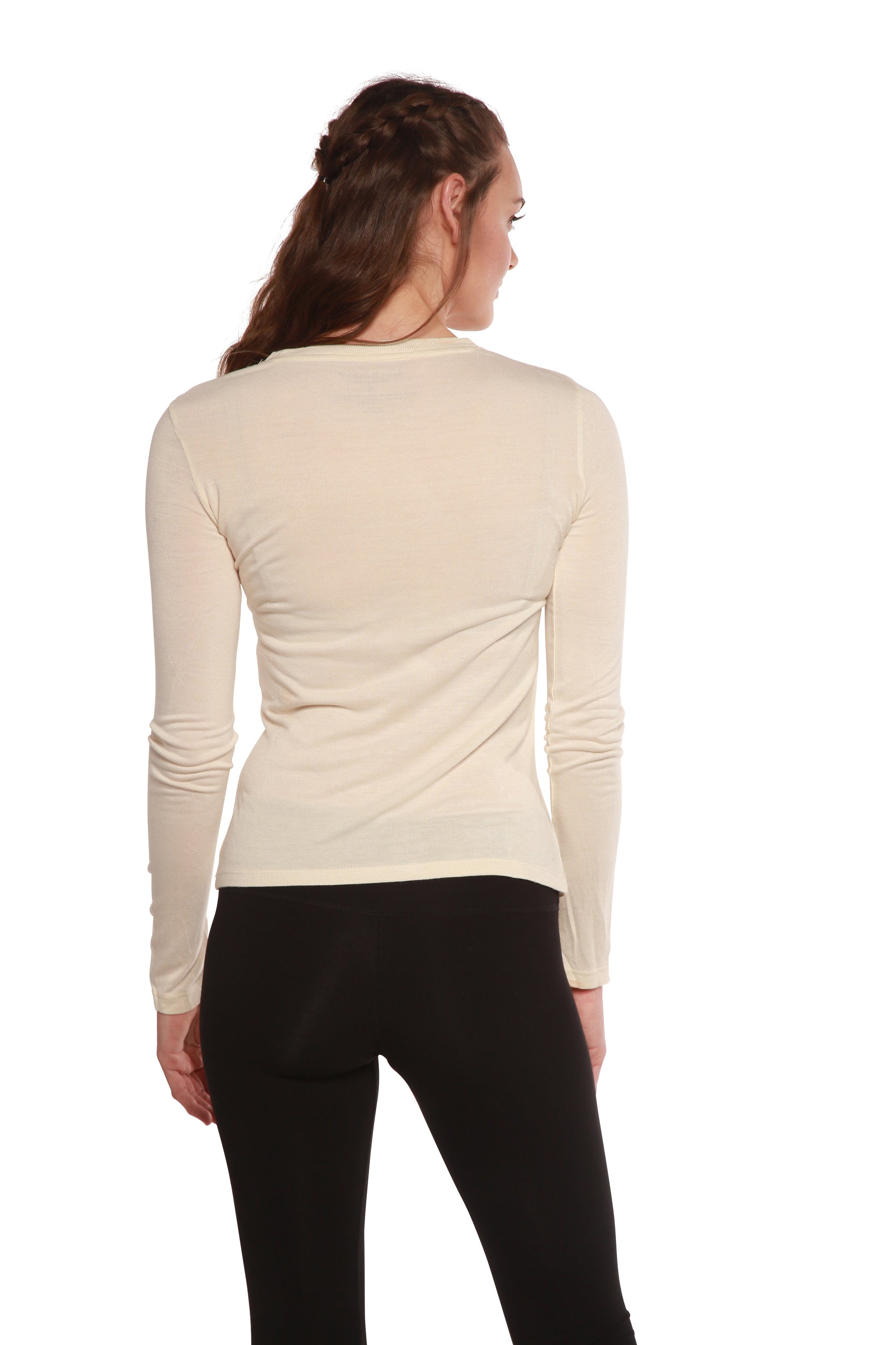 Women's Bamboo Viscose Long Sleeve Scoop Neck Shirt
