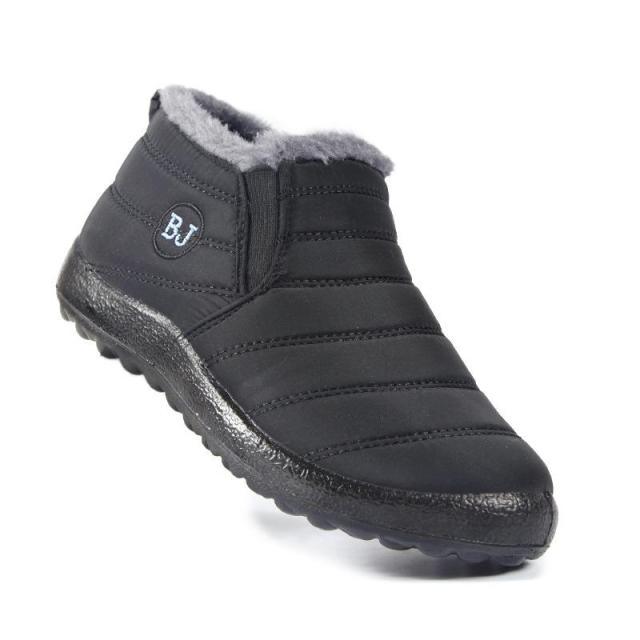 Women’s Fur Lined Waterproof Snow Booties – Warm Winter Shoes