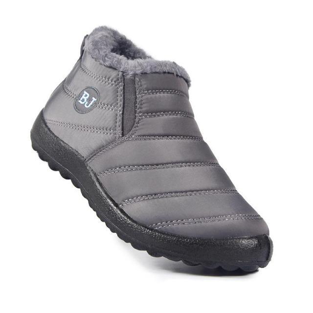Women’s Fur Lined Waterproof Snow Booties – Warm Winter Shoes