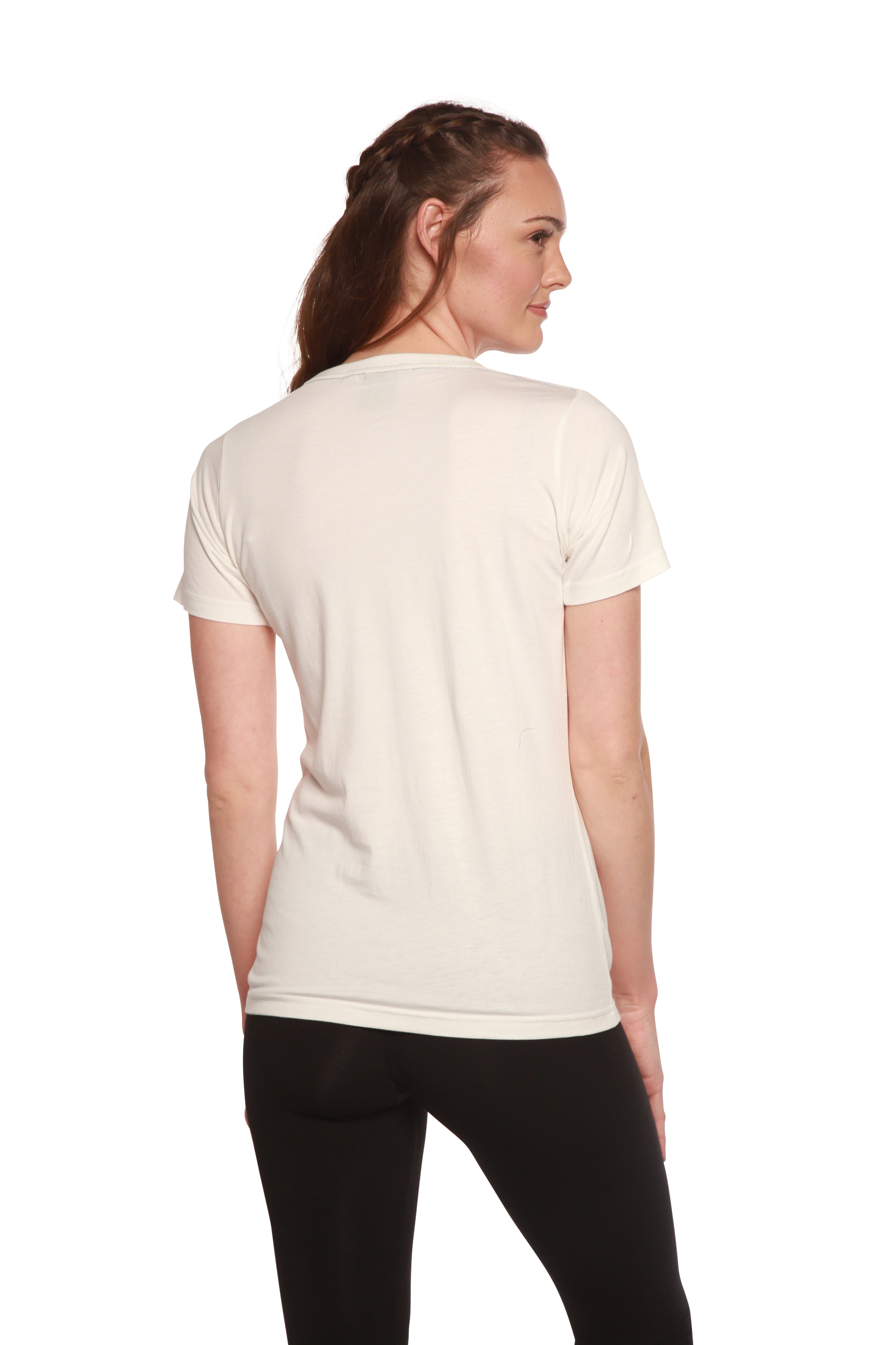 Women's Bamboo Viscose T-Shirt with Logo Print