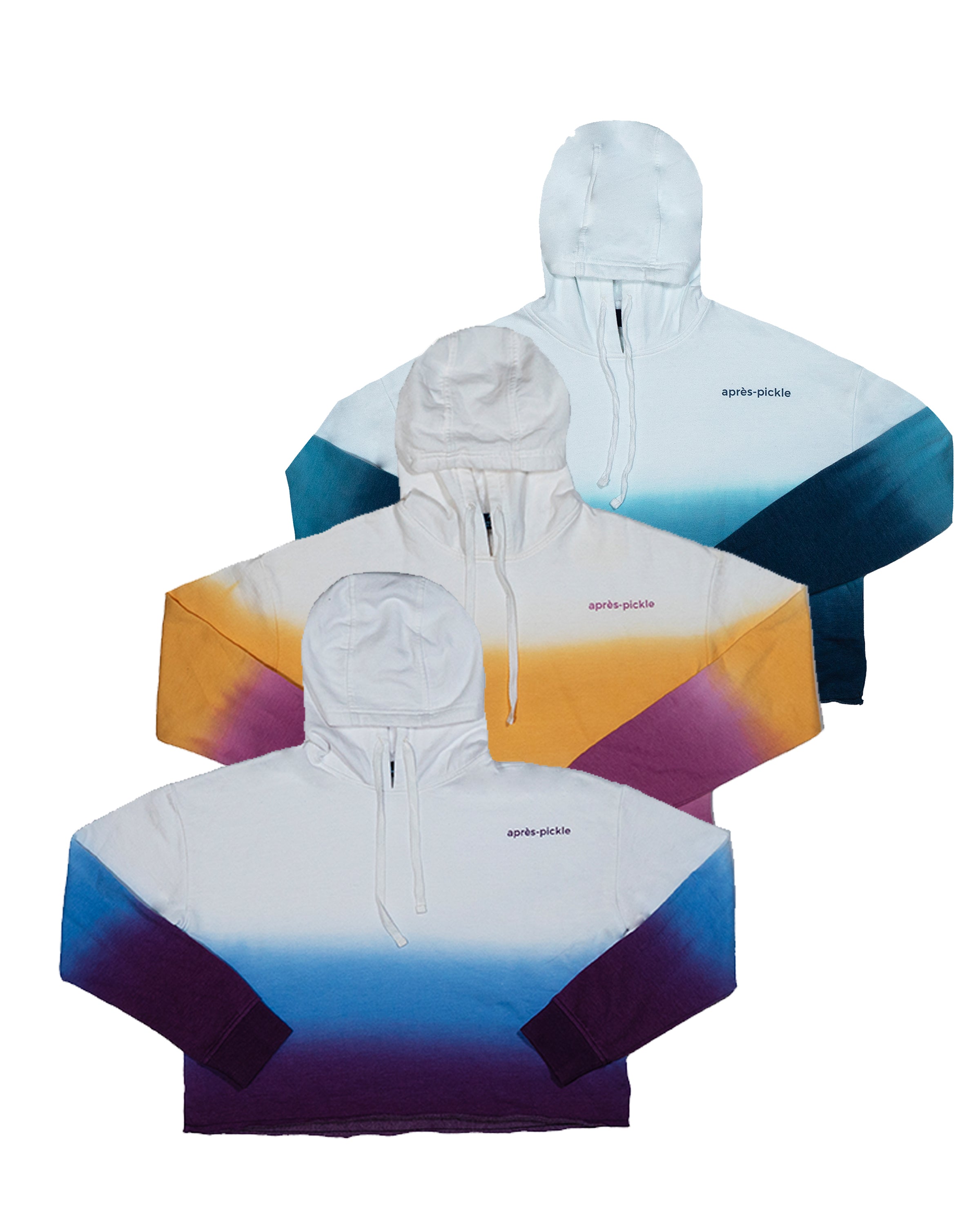 Women's Dip Dye Hoodie with Drawstring Hood - Image 2