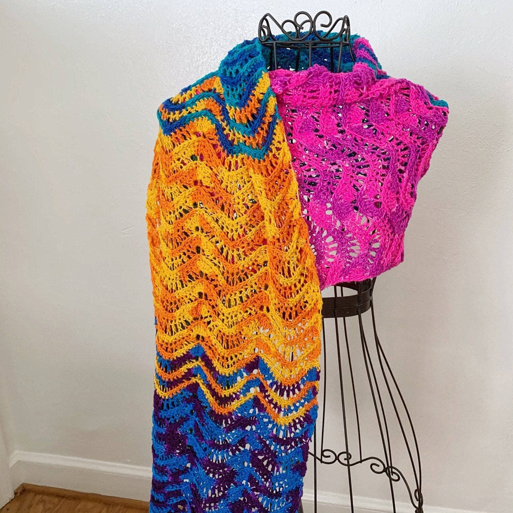 Wonderful Waves Crochet Wrap Pattern for Summer Beach Shawl