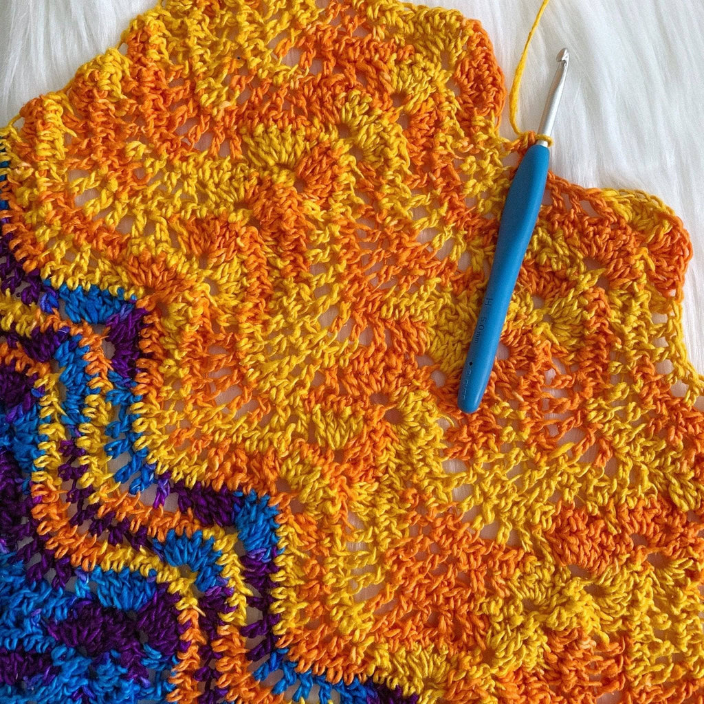 Wonderful Waves Crochet Wrap Pattern for Summer Beach Shawl