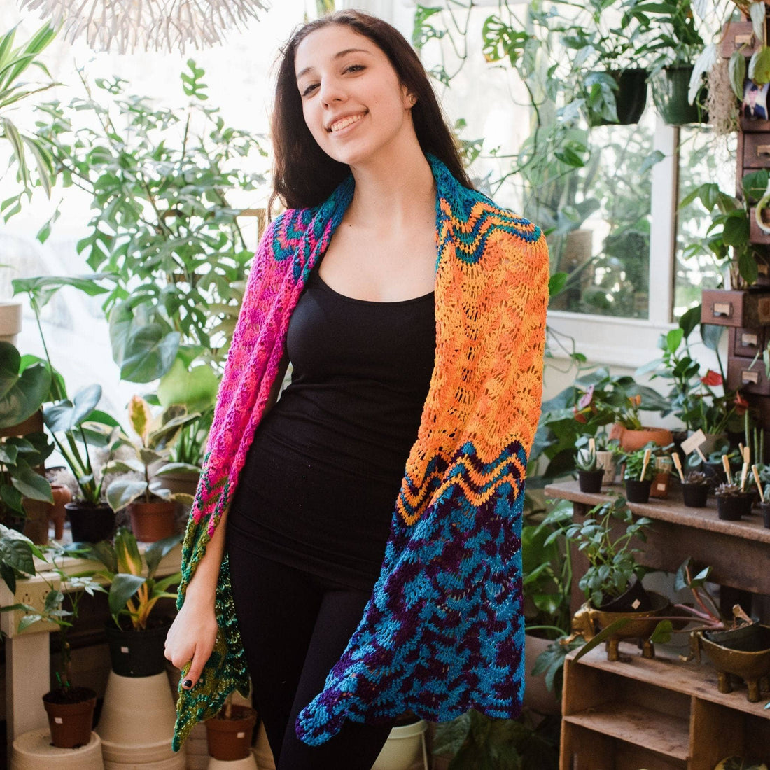Wonderful Waves Crochet Wrap Pattern for Summer Beach Shawl