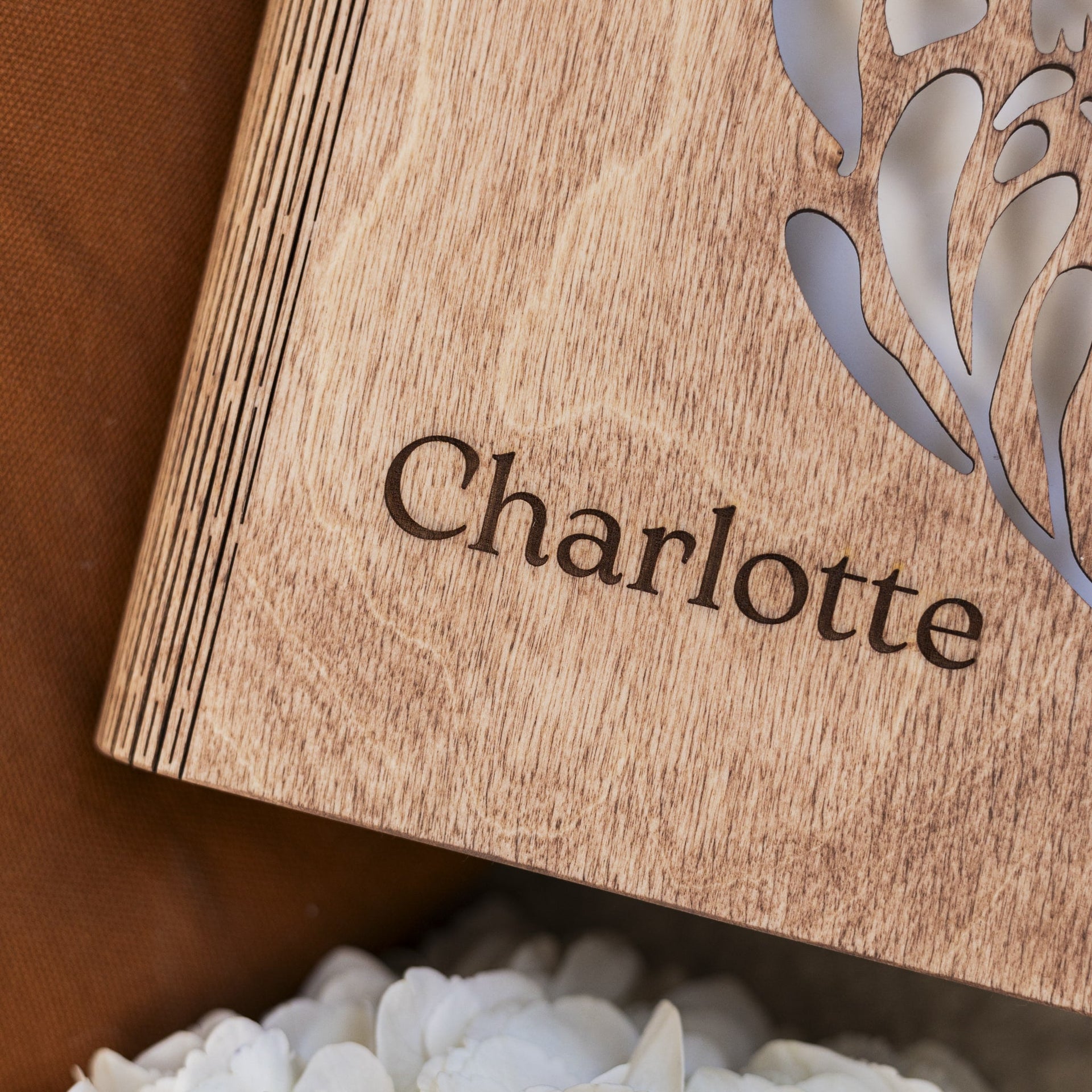 Unity Wooden Photo Album - Rustic Minimalist Keepsake Book