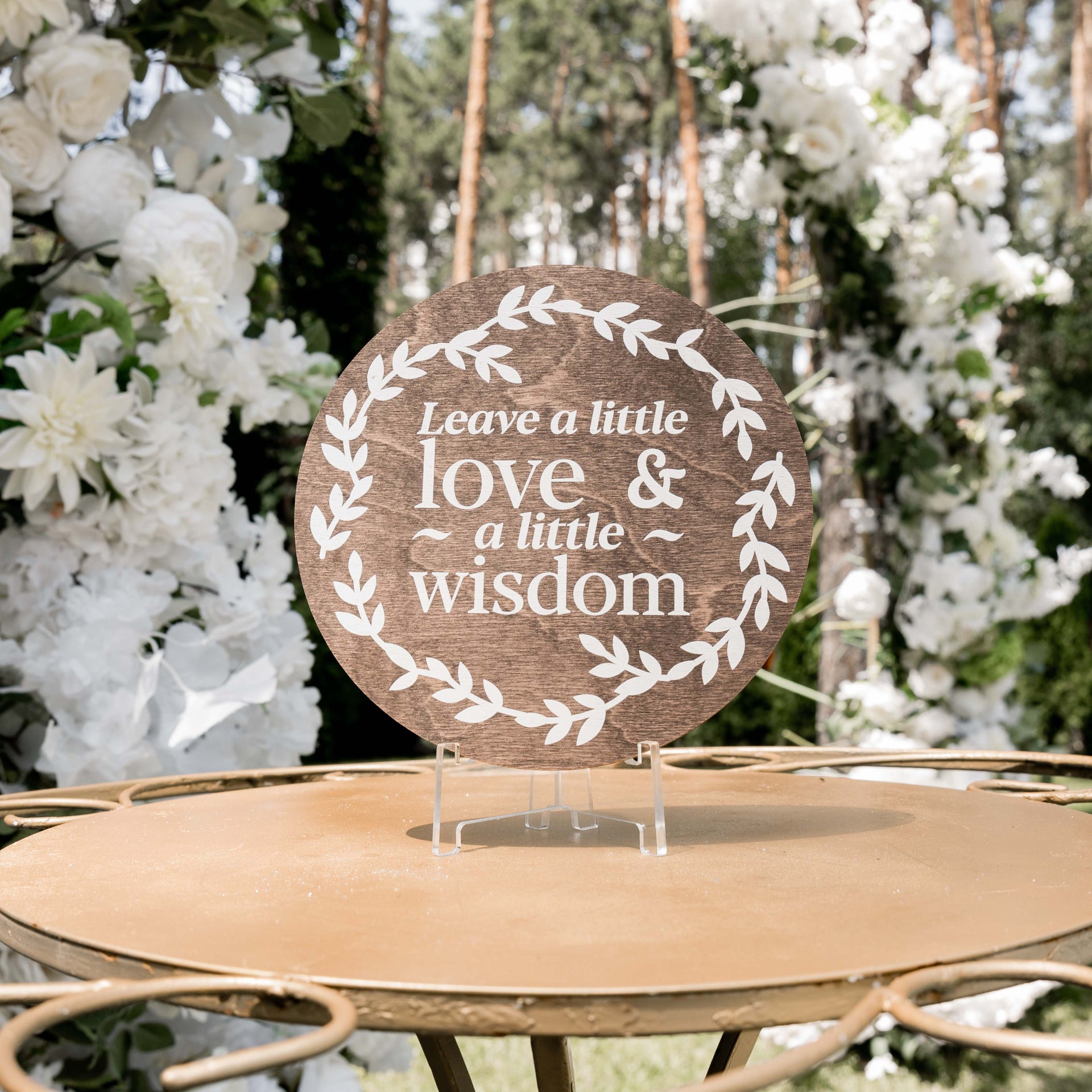 Acrylic In Loving Memory Wedding Sign for Ceremony Tribute