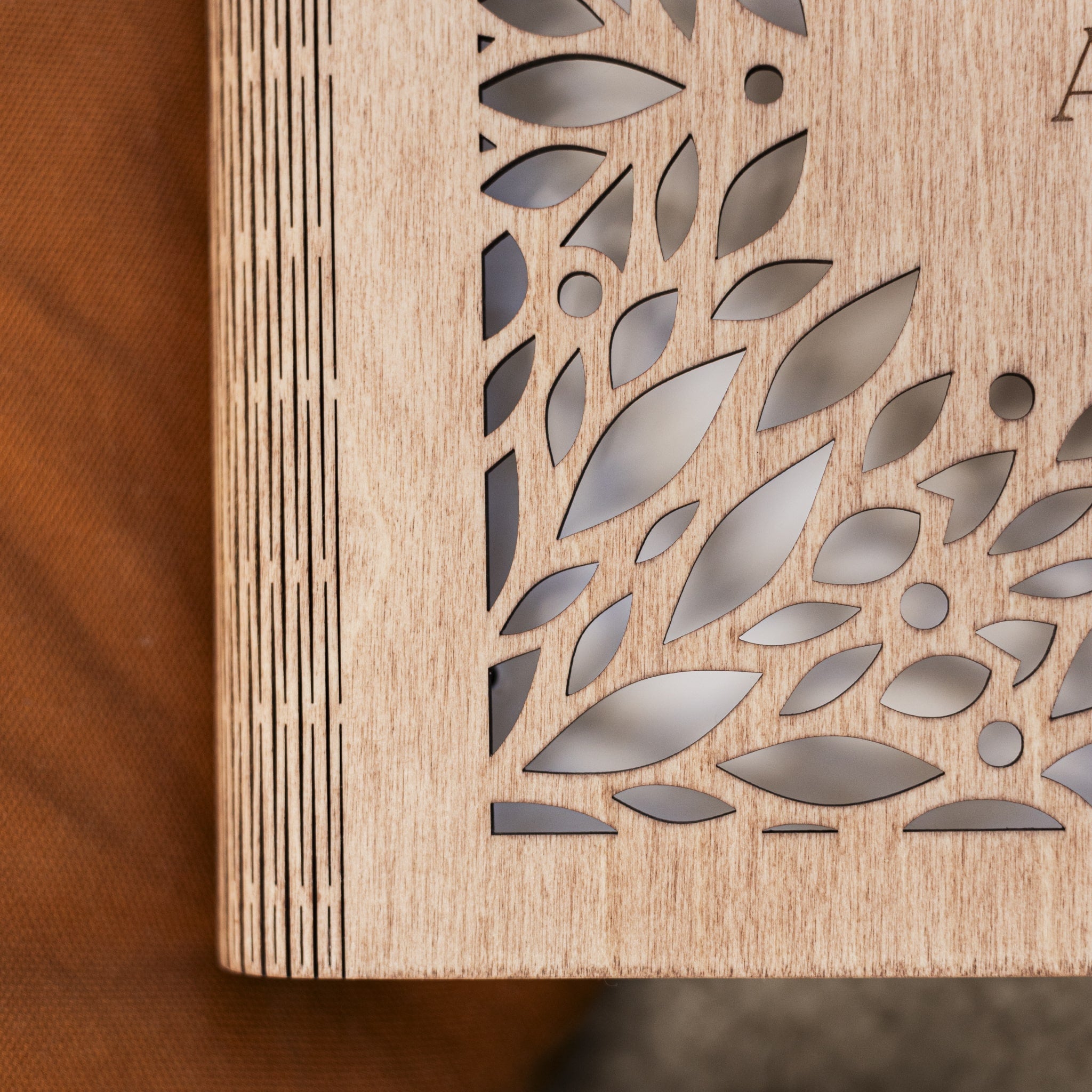 Crownleaf Wooden Photo Album for Wedding and Anniversary Keepsakes