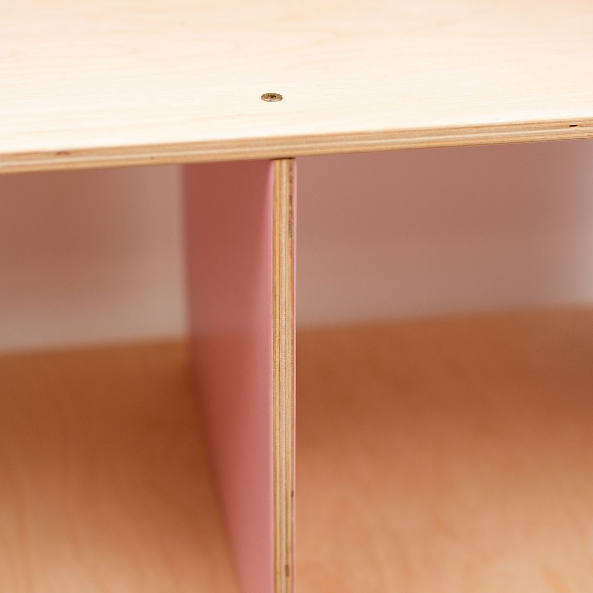Wooden Dollhouse Bookshelf - Minimalist Scandi Storage for Kids