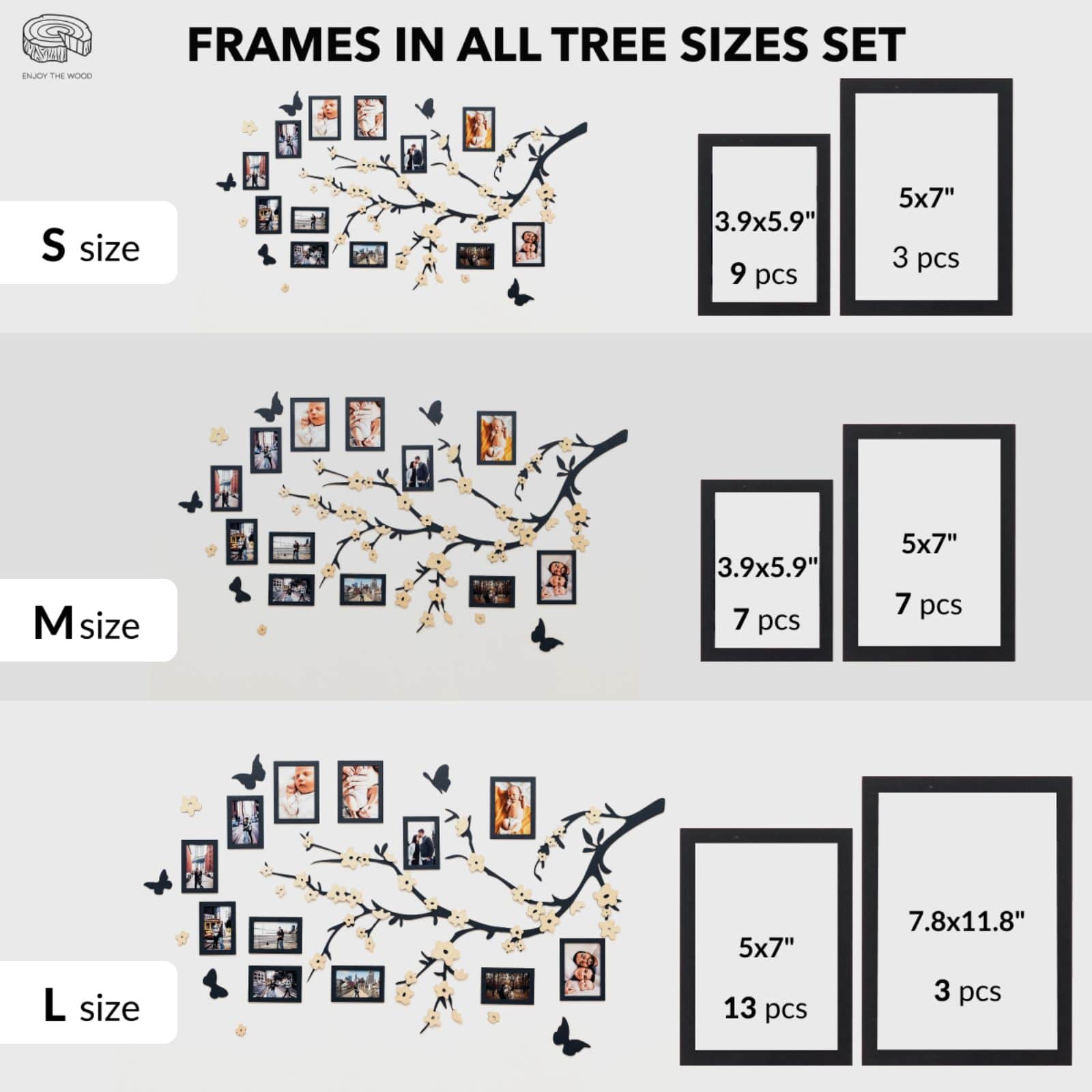 Wooden Family Tree - Unity Personalized Wall Art