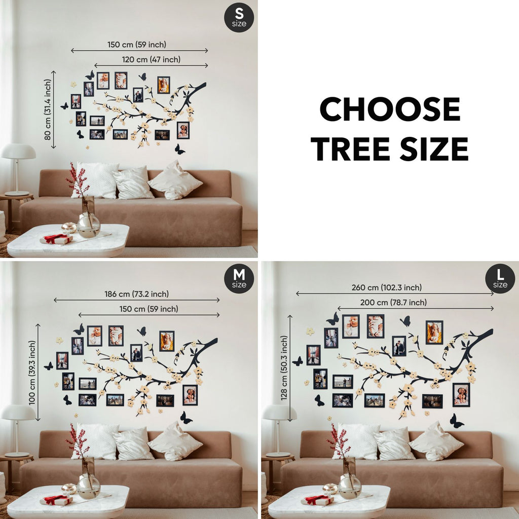 Wooden Family Tree - Unity Personalized Wall Art