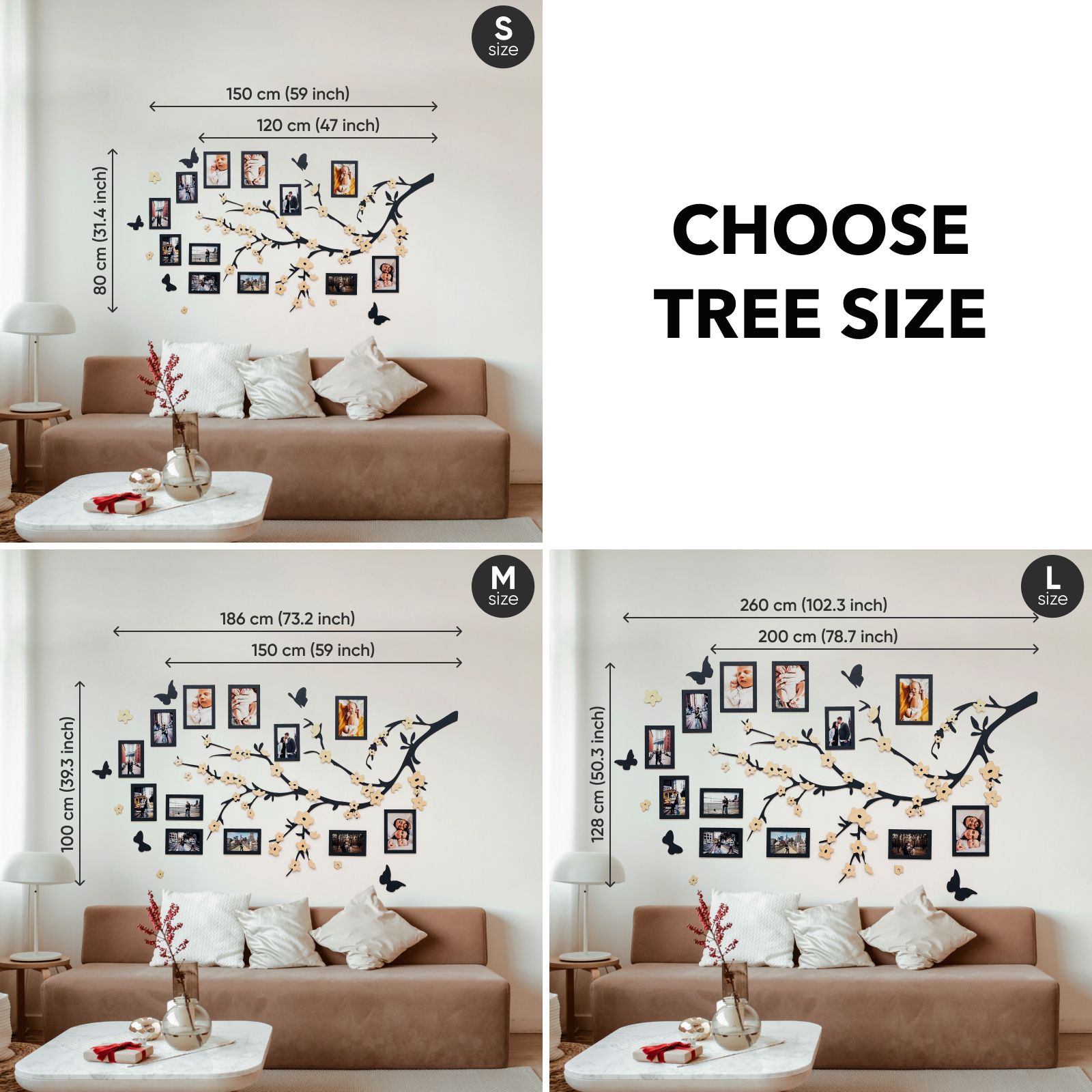 Wooden Family Tree - Unity Personalized Wall Art