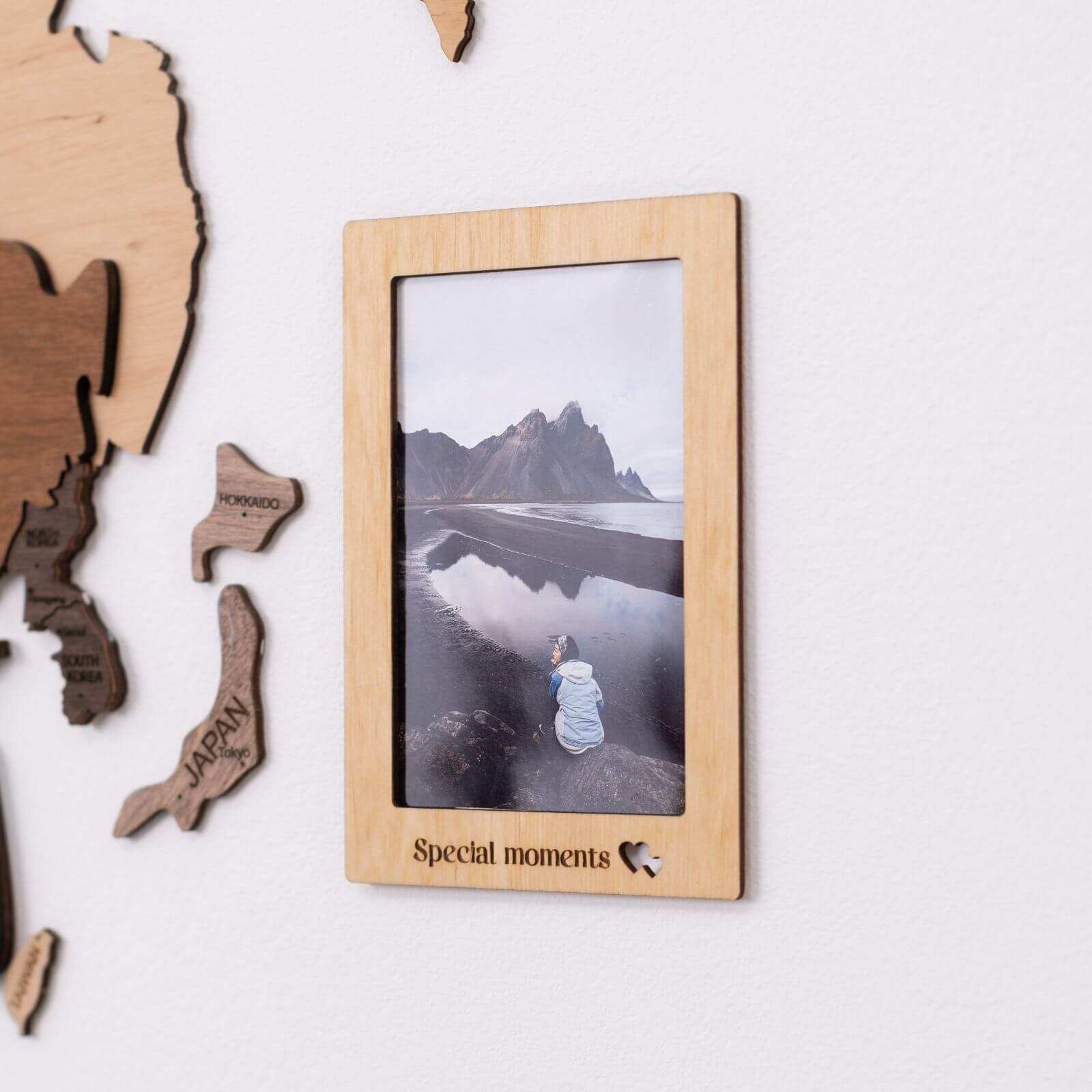 Set of 9 Wooden Photo Frames - Minimalist Scandinavian Gallery Wall