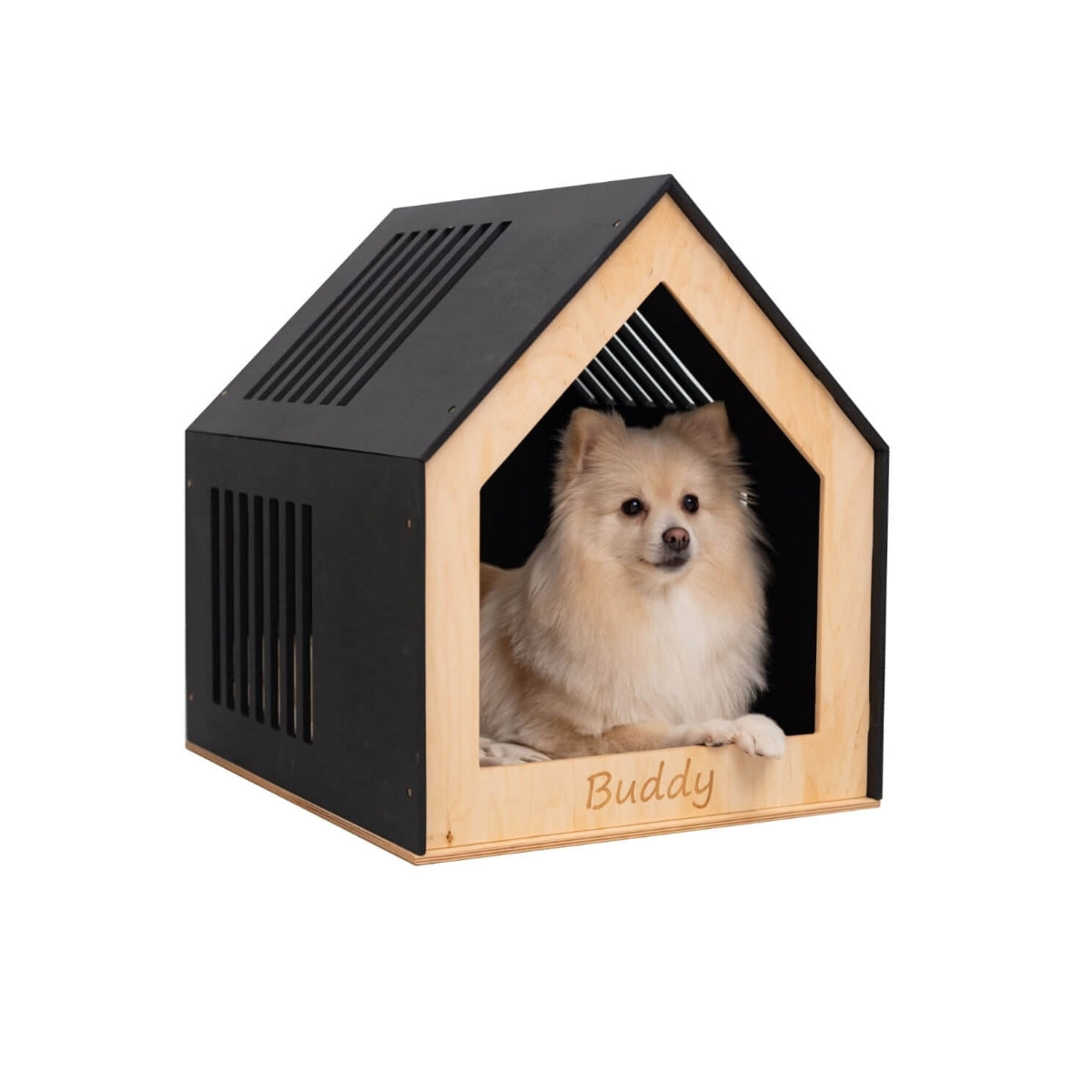 Wooden Indoor Dog House – Cozy Pet Den and Safe Napping Spot