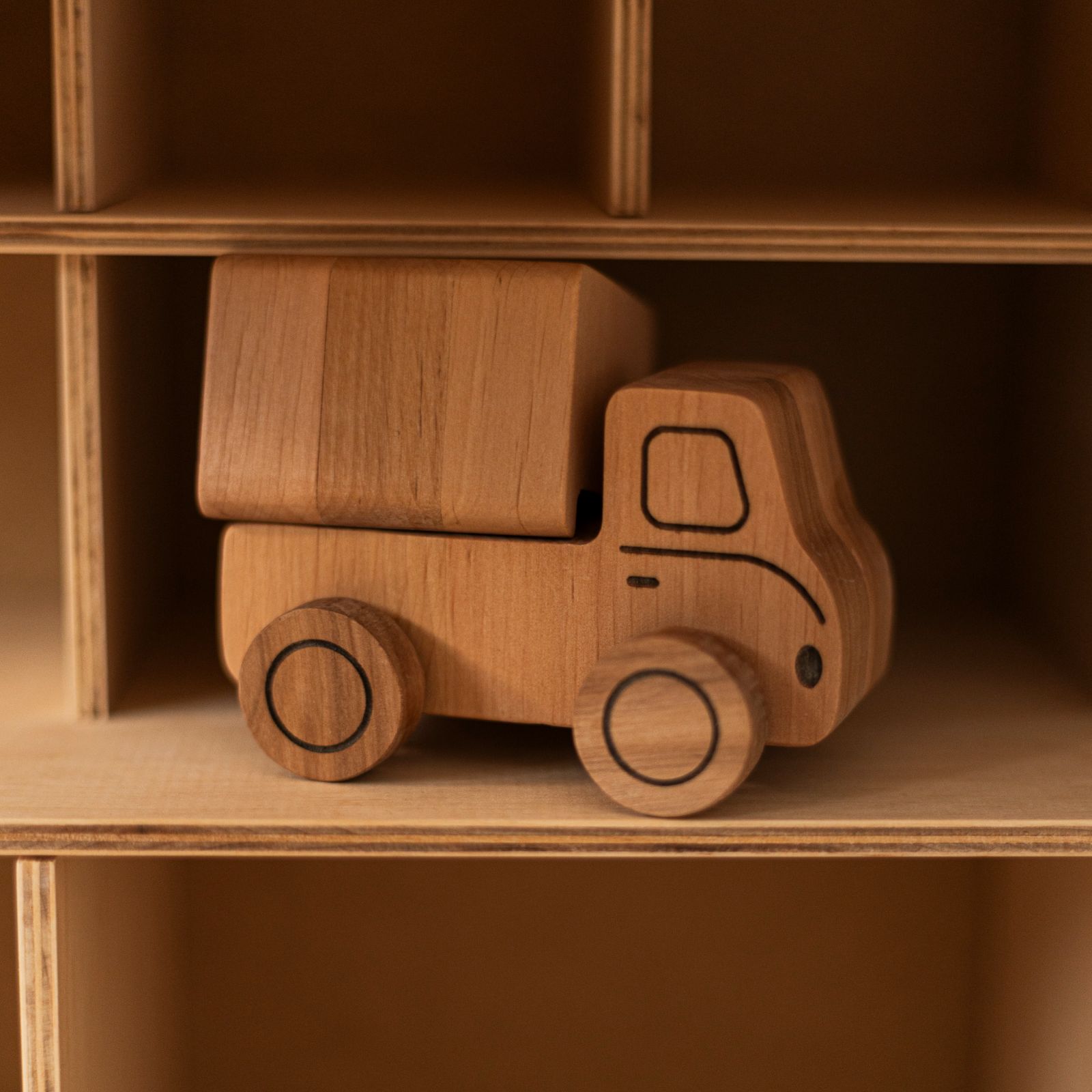 Natural Wooden Toy Car