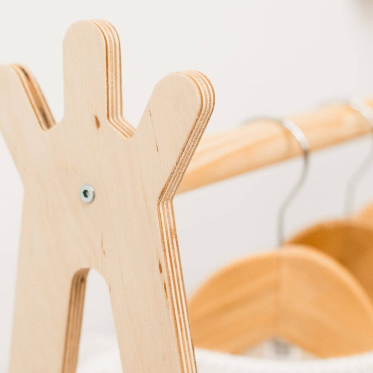 Wooden Teepee Children’s Clothing Rack – Scandi Minimalist Style